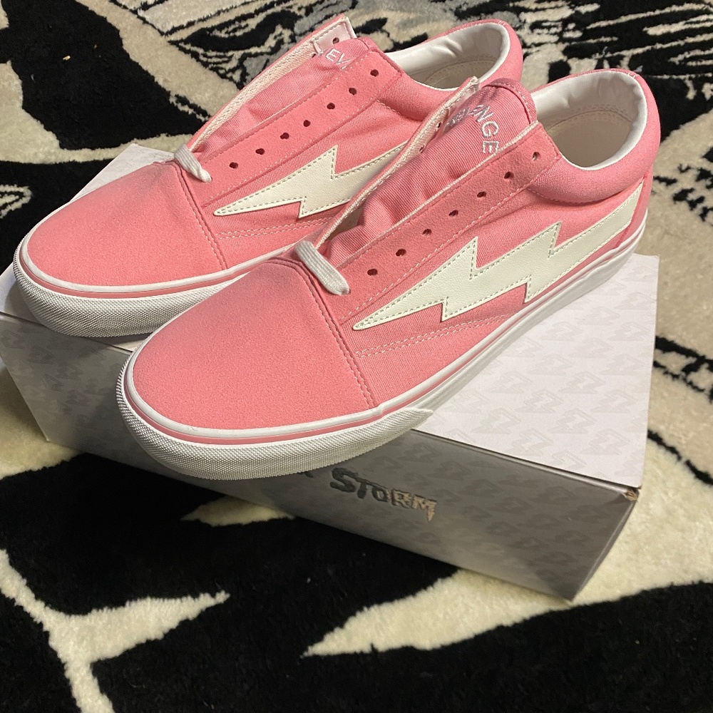 Revenge x Storm Pink/White Bolt Sneakers (DS)